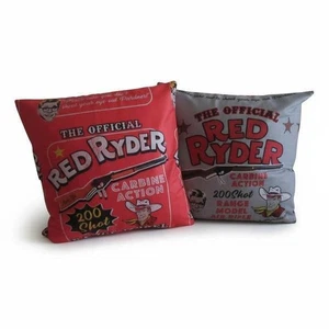 Red Ryder A Christmas Story New Decorative Pillows 18" x 18" Set of Two - Picture 1 of 3