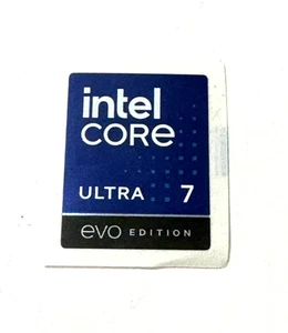1Pcs Intel Core Ultra 7 EVO Edition Desktop / Laptop sticker Label 18mm x 22mm - Picture 1 of 2