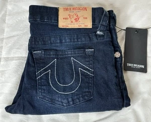 New TRUE RELIGION Geno Relaxed Slim YOUTH (Sz 16) Girls Dark Blue ($149) - Picture 1 of 11