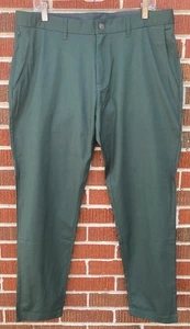 NWT FABLETICS MEN'S SLIM FIT HIGH SIDE CHINO PANTS GREEN 36 x 32 - Picture 1 of 4