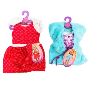 My Life As 18" Combo Flower & Dot Swimsuit & Coverup | Red Dot Dress with Shrug - Picture 1 of 8