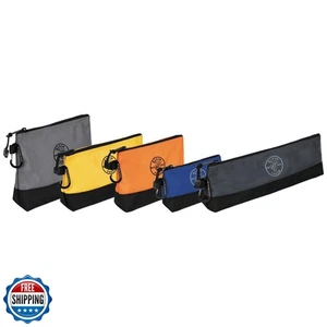 Klein Tools 55569 Stand-Up Zipper Bag Tool Pouch with Carabiners, Reinforced - Picture 1 of 5