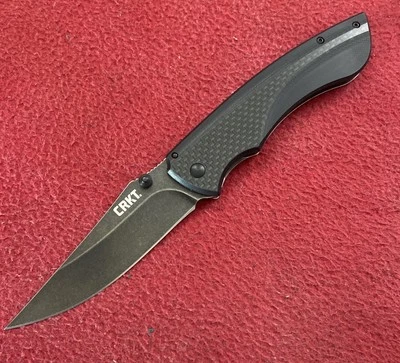 CRKT - BURNOUT 4123K- Folding Pocket Knife Carbon Fiber and G10 Handle-NEW - Image 1 of 3