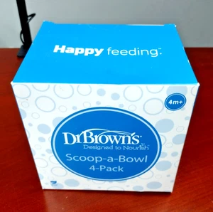 Dr. Brown’s Scoop-a-Bowl 4er Pack Baby Fressnäpfe 4m + BPA frei Neu - Bild 1 von 4