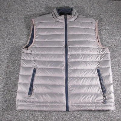 Colete Southern Tide masculino XL cinza acolchoado zíper completo bolsos textron - Imagem 1 de 4