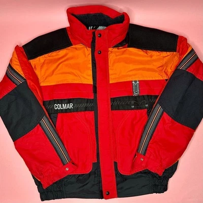Vintage Colmar Techno Italian Colour Block Ski Jacket Bomber Insulated Men's L - Image 1 of 4