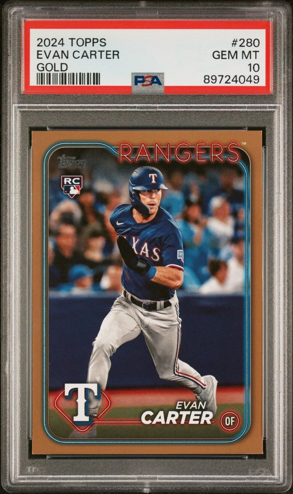 Evan Carter 2024 Topps #280 Gold /2024 Price Guide - Sports Card 