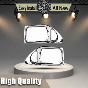 Chrome Headlight Bezel Pair for International 9200 9400 5900 LH+RH Set - Picture 1 of 7