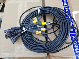 First Solar Panel Extension Cable Harness 4X2 MC4  69ft 10awg Y type T splitter - Picture 1 of 12