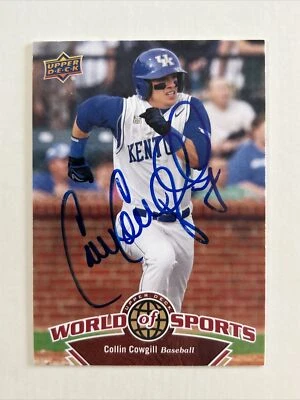 Collin Cowgill Autographed 2010 Upper Deck World Of Sports #122 In Person N063 - Image 1 of 2