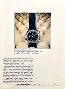HAMILTON CHRONOMATIC "B" WRISTWATCH FOR MEN—VINTAGE 1969 ADVERTISEMENT PRINT AD - Picture 1 of 1