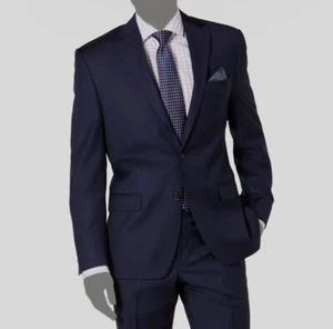 Lauren Ralph Lauren Mens Blue Classic-Fit UltraFlex Stretch Suit Jacket Size 50R - Picture 1 of 2