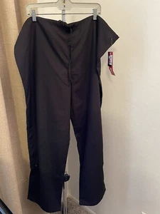 NWT  7 Scrubs Black Unisex Drawstring Scrub pants Soil and release Size XL - Picture 1 of 8