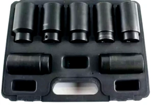 7 STCK.VORDERRAD 1/2 ZOLL ANTRIEBSACHSENSICHERUNG -MUTTER SAUGSATZ - Bild 1 von 1