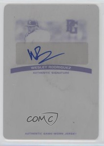 2014 Leaf Perfect Game Showcase Jersey 1/1 Wesley Rodriguez #JA-WR1 Auto b1p