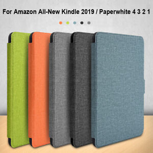 Housse étui intelligent en cuir pour Amazon Kindle 10e génération 2019 6 pouces blanc papier 4/3/2/1