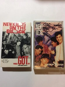 2 New Kids on the Block Cassettes - You Got It (the Right Stuff) & Step By Step - Picture 1 of 8