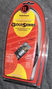 RadioShack Gold Series Coax Cable 15-3003 - 3 ft / 91.4 cm - Picture 1 of 2