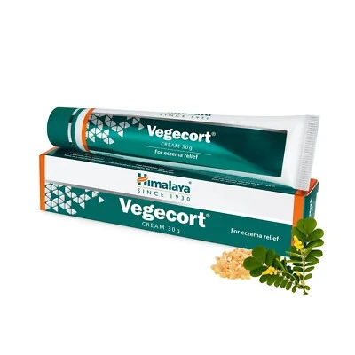 Himalaya Vegecort Cream (30 Gram) For Eczema Relief 1 Pc FREE SHIP - Изображение 1 из 2