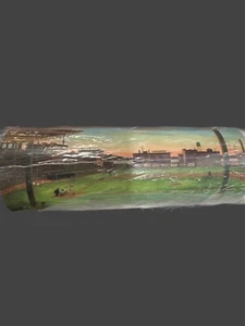 Wall Mural  Vtg York Wallcovering Under the Lights Baseball   72" x 126" Sealed - Picture 1 of 5