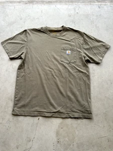 Carhartt Men's Pocket T-shirt - Greenish Brown, XL - Picture 1 of 8