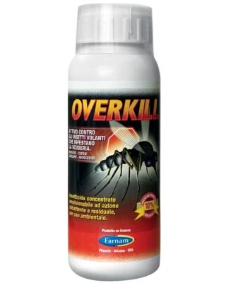 FARNAM Overkill insetticida per scuderie contro mosche tafani moscerini uccide la zanza