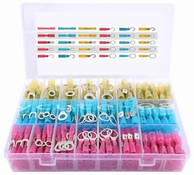 270pc Waterproof Heat Shrink Wire Connectors Crimp Electrical Butt Terminals kit - Image 1 of 4