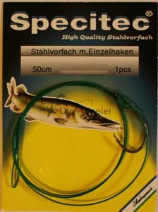 2 Stück Shakespeare Specitec Stahlvorfach mit Einzelhaken, verschiedene Größen - Bild 1 von 1