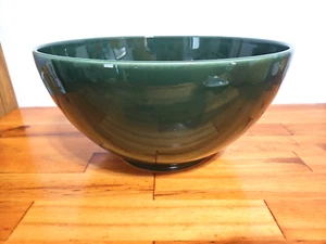 VTG Waechtersbach Germany Ceramic 6.8 QT Mixing Bowl Hunter Green Kitchen Baking - Picture 1 of 10