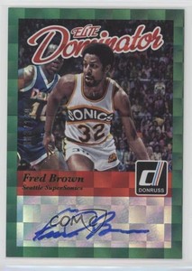 2014-15 Panini Donruss Elite Dominator Signatures /149 Fred Brown #27 Auto