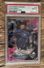Blake Snell 2016 Topps Chrome Pink Refractor #181 PSA 8  Rookie Card Free Ship