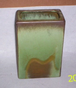 Vintage Frankoma Prairie Green Pillow Vase #63 Ada Clay - Picture 1 of 5