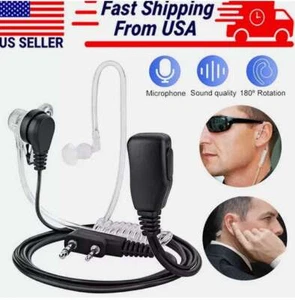 2-Pin Walkie Talkie Earpiece Headset Earphone for BAOFENG/BAOJIE/WEIERWEI Radio - Picture 1 of 12