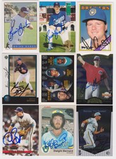 Milwaukee Brewers Signed auto cards PICK LIST 1.69-3.79 each autograph MLB HOF