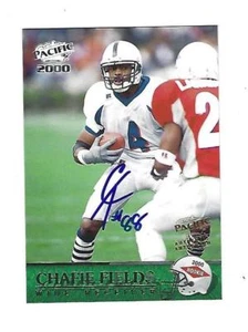 Chafie Fields 2000 Pacific Authentic Autograph Rookie Card. # 415 - Picture 1 of 2