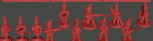 96x 6mm/1:300th Russian SYW Skirmishers (Turner Miniatures) - Imagen 1 de 1