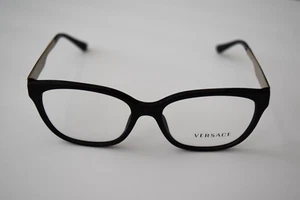 Gafas Versace Opticales Auténticas Negras Doradas 3240 GB1 54-16-140 - Imagen 1 de 5