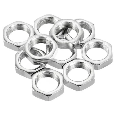 10 Stück M18 x 1,5 Sechskantmuttern Stahl,metrisches Gewinde,verzinkt,8mm - Bild 1 von 4