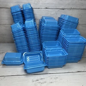 Lot Of 140 Blue Mini Treasure Chests ~3” Easter Egg Treasure Hunt Party Favor - Picture 1 of 7