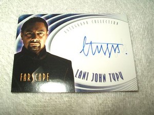 Farscape Autograph Card Lani John Tupu as Bialar Crais
