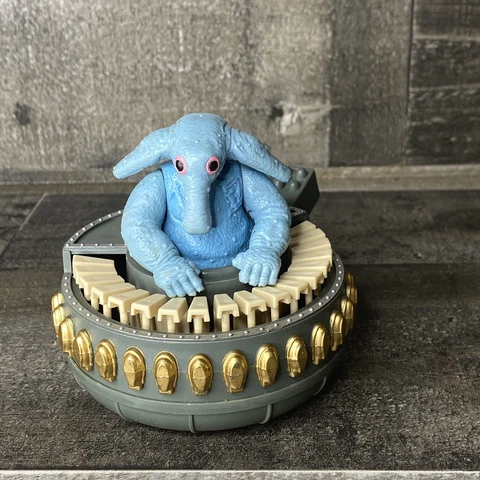 Max Rebo 100% Complete ROTJ Star Wars Vintage Kenner 1983 Action Figure NO REPRO Cover