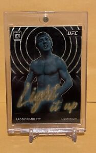 2023 Donruss Optic UFC Paddy Pimblett 1/1 Light It Up #24 Gold Vinyl One Of One