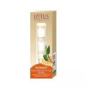 Lotus Herbals Nutraeye Rejuvenating & Correcting Eye Gel For Under Eye 10gm - Picture 1 of 8