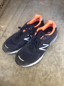 New Balance 990v4 W990NV4 Running Shoes Navy Orange Women's Size 10/5Made in USA - Picture 1 of 11