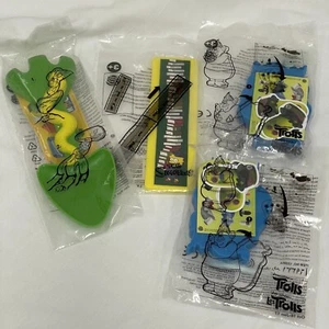 The Simpsons Burger King Kids Meal Toys Lot Ruler Lisa Misc Trolls Shovel Prizes - Picture 1 of 5
