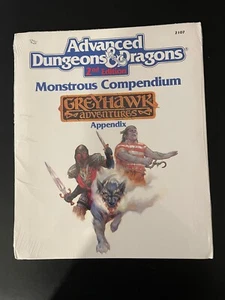 TSR AD&D 2nd Ed Monstrous Compendium Greyhawk Appendix NIS BX 3703 - Picture 1 of 2