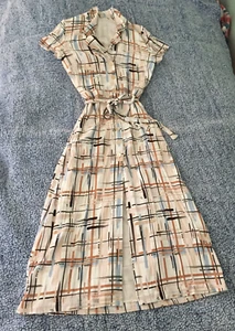 Aritzia Wilfred Womens XXS Multi-Colors Print Short Sleeve Long Skirt Dress - Picture 1 of 15