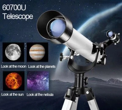 Telescope 700MM Astronomical 525X With Phone Adapter Barlow Lens For  Kids Gift - Image 1 of 4