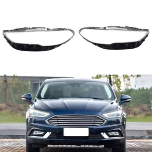 2PCS Headlight Lens Cover Lampshade Shell Sealant Glue For Ford Fusion 2017-2020 - Bild 1 von 14