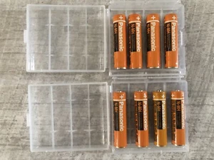 2 paquetes de 4 baterías recargables para teléfono inalámbrico Panasonic HHR-55AAABU AAA 1,2 V - Imagen 1 de 1